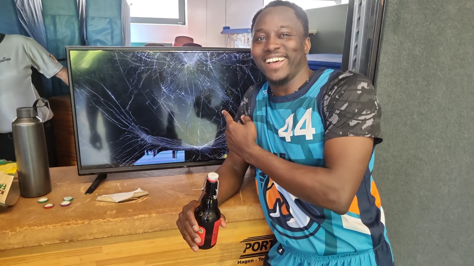 Damaged TV